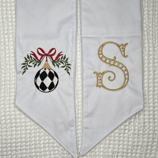 Wreath Sash - White 64"
