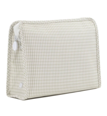 Large Roadie - Gingham Pearl Grey
