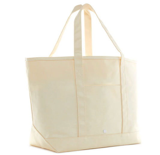 TRVL MAXI TOTE - COATED CANVAS Large NATURAL