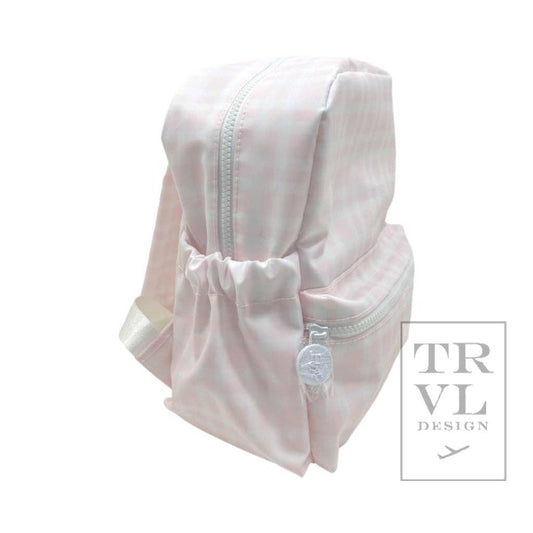 Mini Backer - Pimlico Plaid Pink Backpack