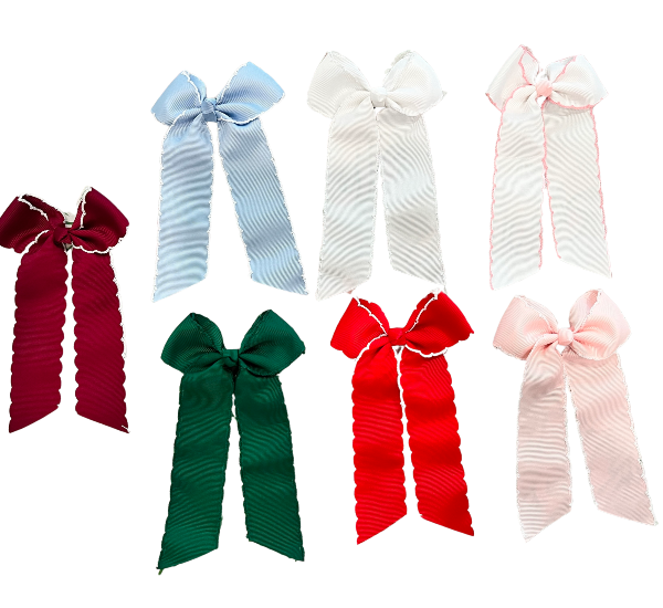 Bows - Med. Grosgrain Moonstitch