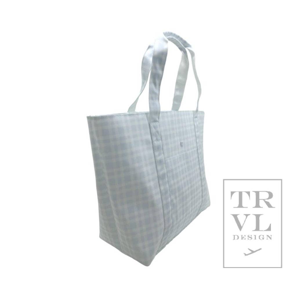 Jumbo Tote - X-large Tote Pimlico Plaid Blue