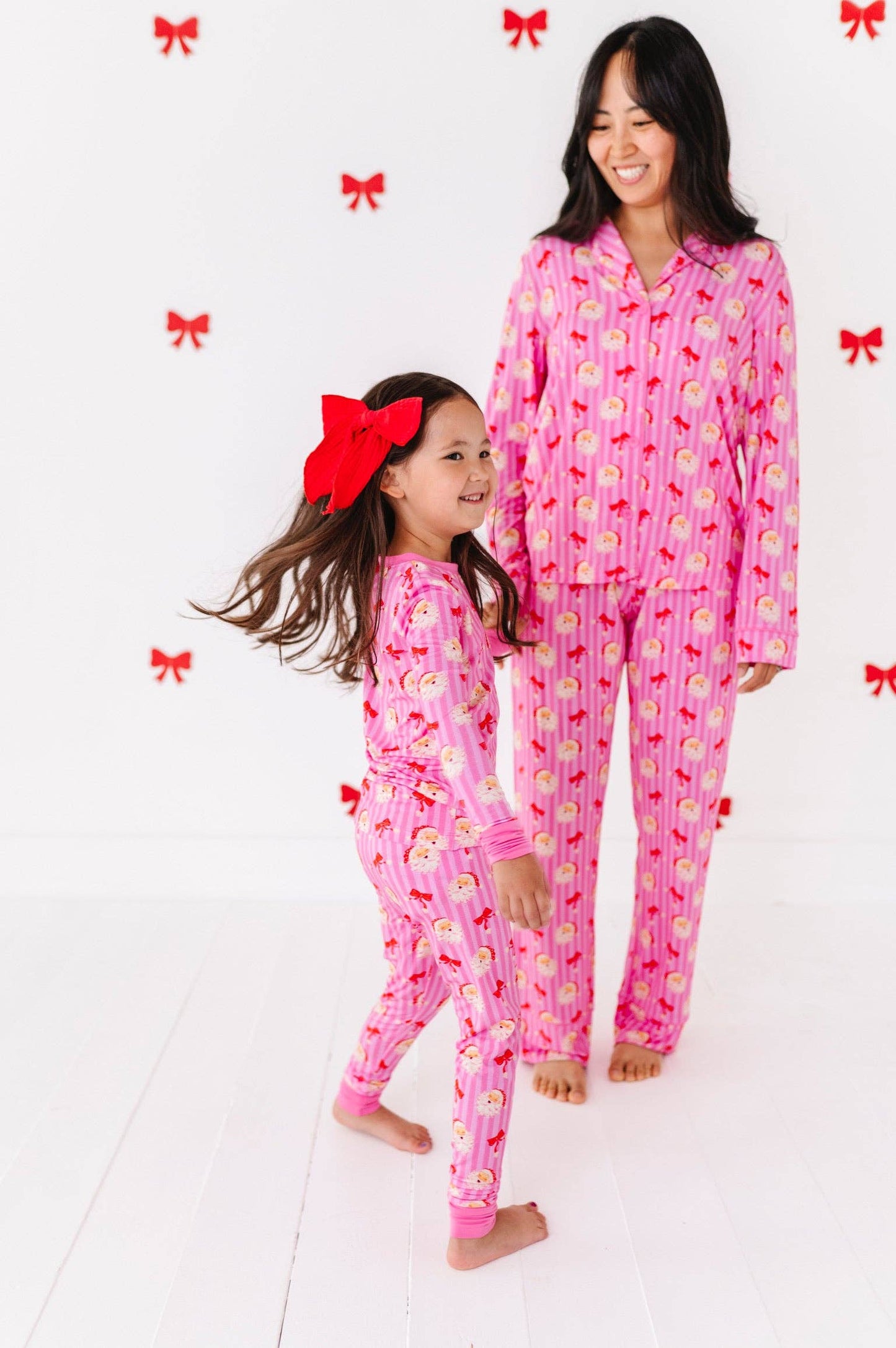 Santa Soirée Kids Bamboo Pajamas