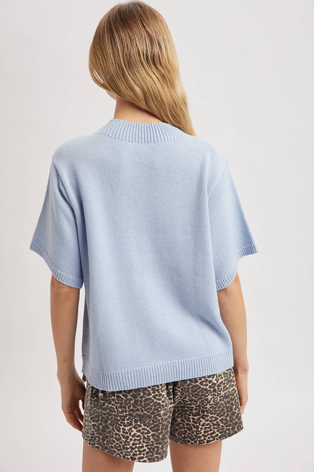 MOCK NECK KNIT SWEATER / WL25-11255