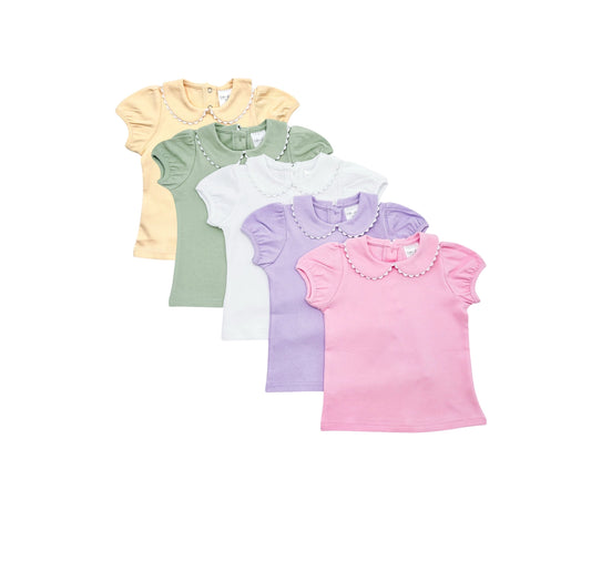 Girls Short Sleeve Smock Tee