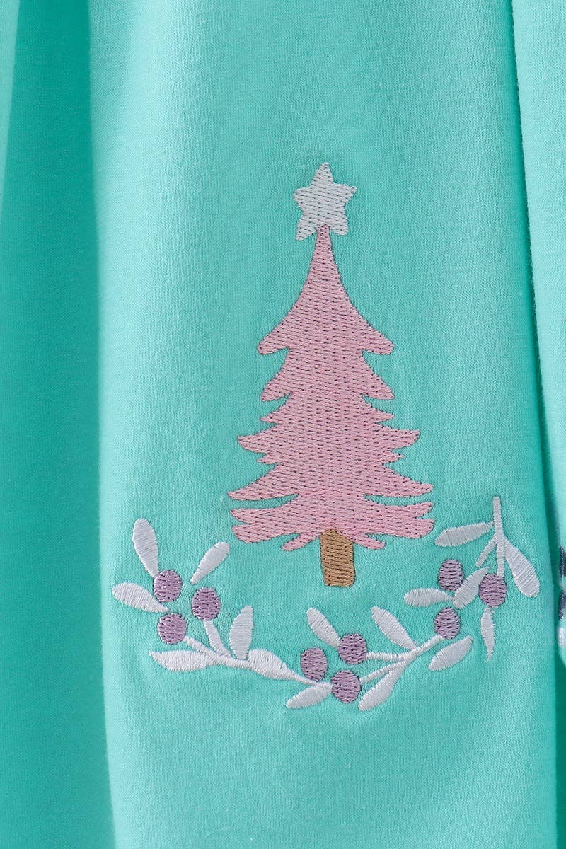 O Christmas Tree Pleated Dress