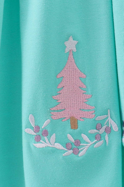 O Christmas Tree Pleated Dress