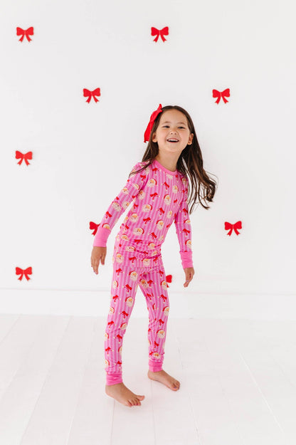 Santa Soirée Kids Bamboo Pajamas