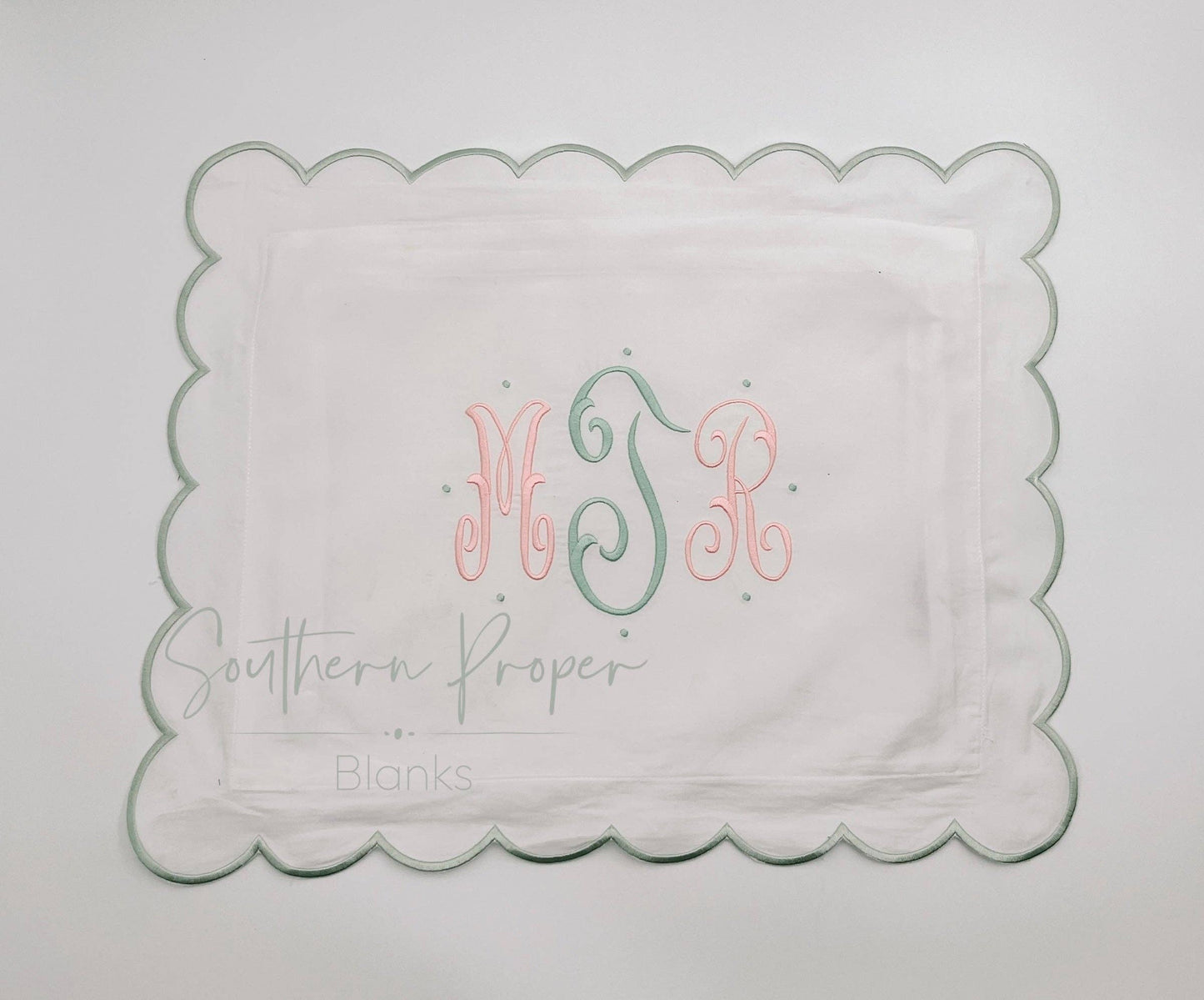Personalized Pillow (Scalloped Edge)