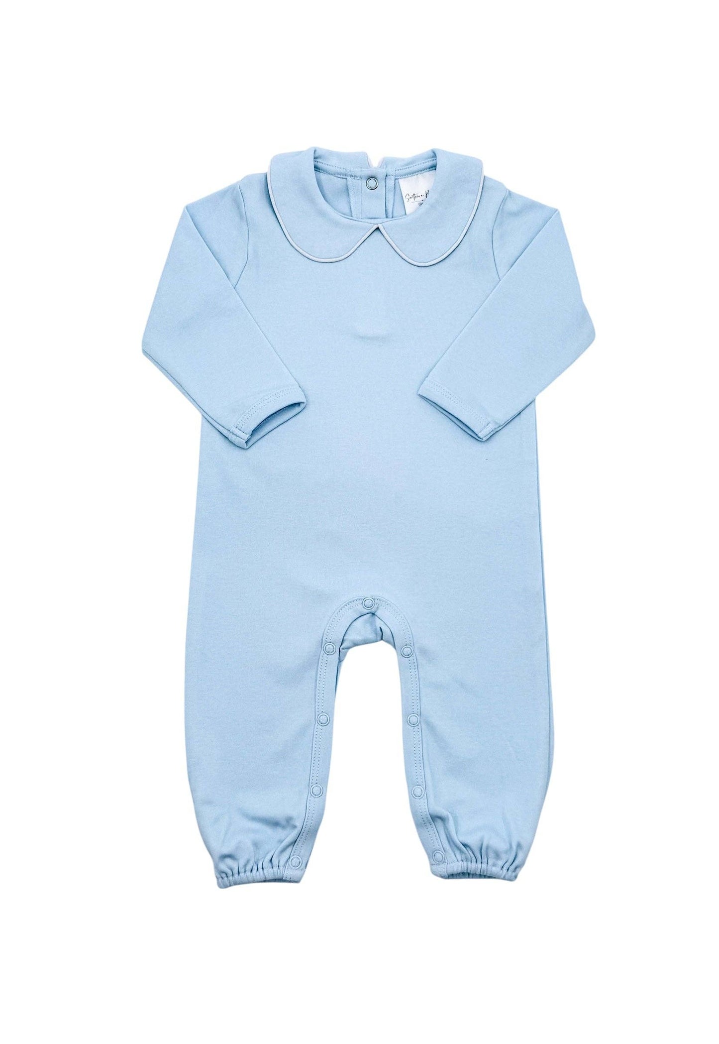 Romper - Piping Collared LS