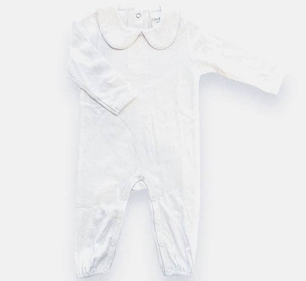 Romper - Piping Collared LS