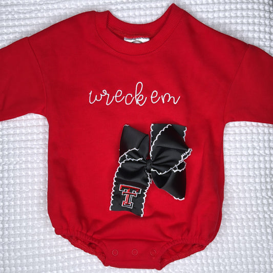 Texas Tech Bow (Black)