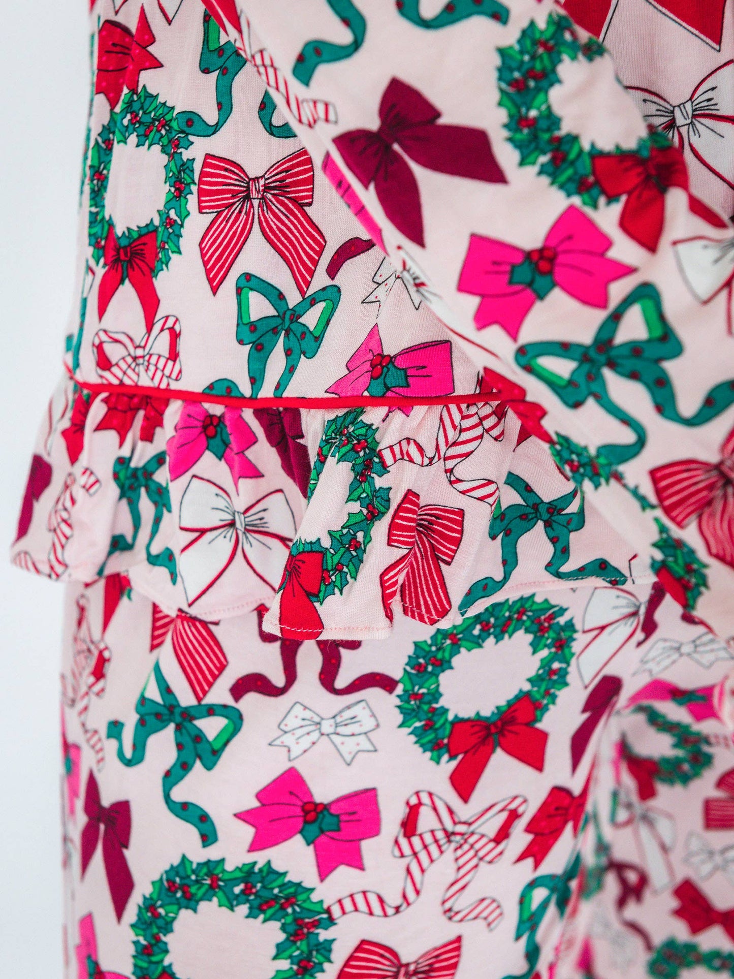 Women's Bamboo Holly Bows Pajama Set - Family Matching