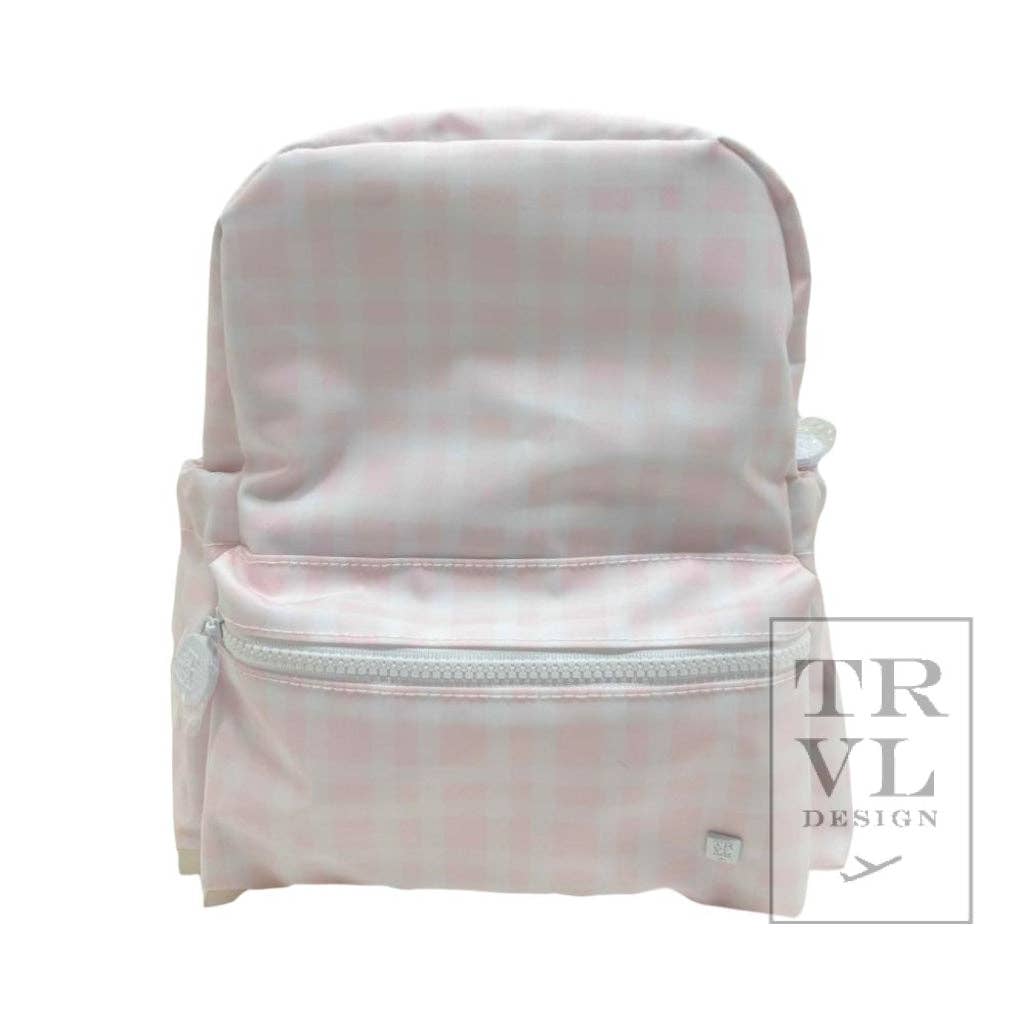 Mini Backer - Pimlico Plaid Pink Backpack