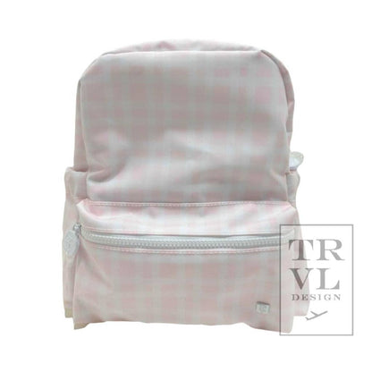 Mini Backer - Pimlico Plaid Pink Backpack