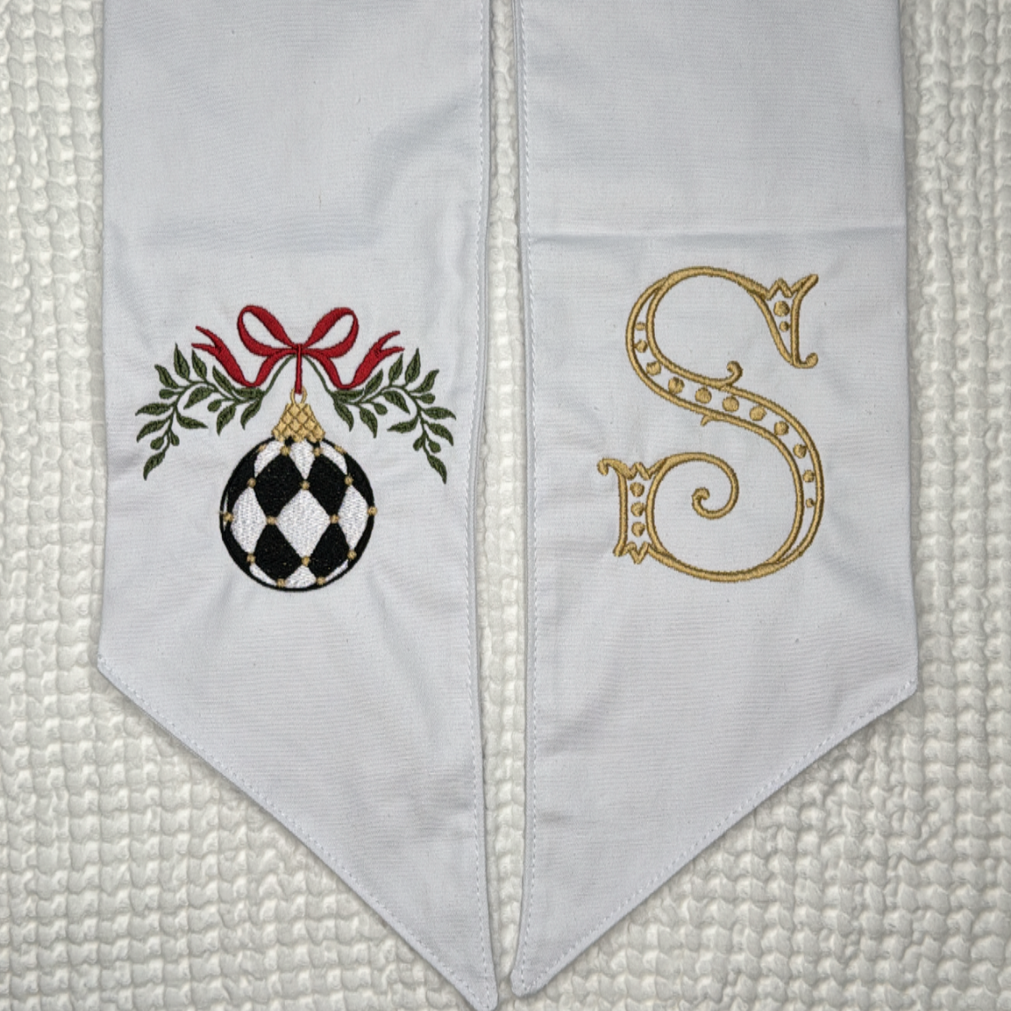 Wreath Sash - White 64"