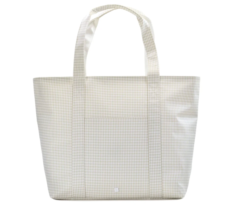 TRVL JUMBO TOTE - X-Large Tote GINGHAM PEARL GREY