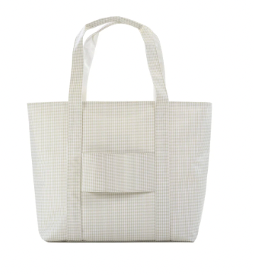 TRVL JUMBO TOTE - X-Large Tote GINGHAM PEARL GREY