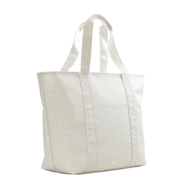 TRVL JUMBO TOTE - X-Large Tote GINGHAM PEARL GREY