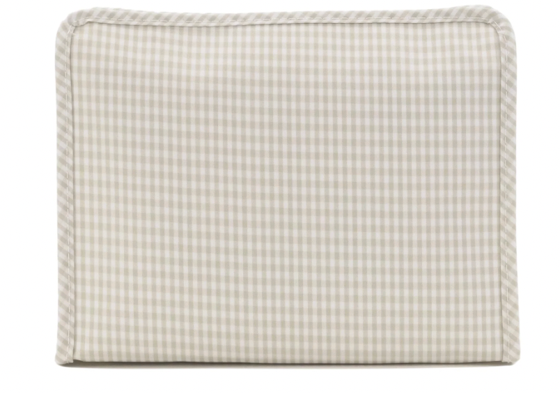 Large Roadie - Gingham Pearl Grey