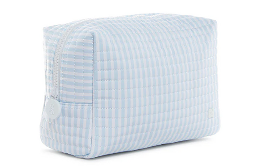 QUILTED EVERYDAY BAG - PIMLICO STRIPE BLUE