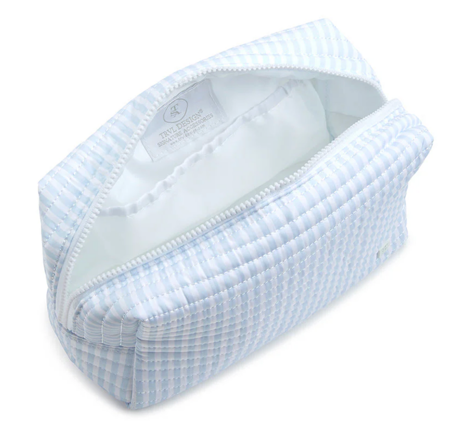QUILTED EVERYDAY BAG - PIMLICO STRIPE BLUE