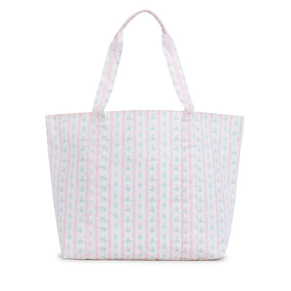 Pink Ribbon Floral Jumbo Tote