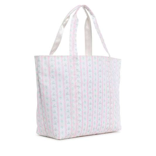 Pink Ribbon Floral Jumbo Tote
