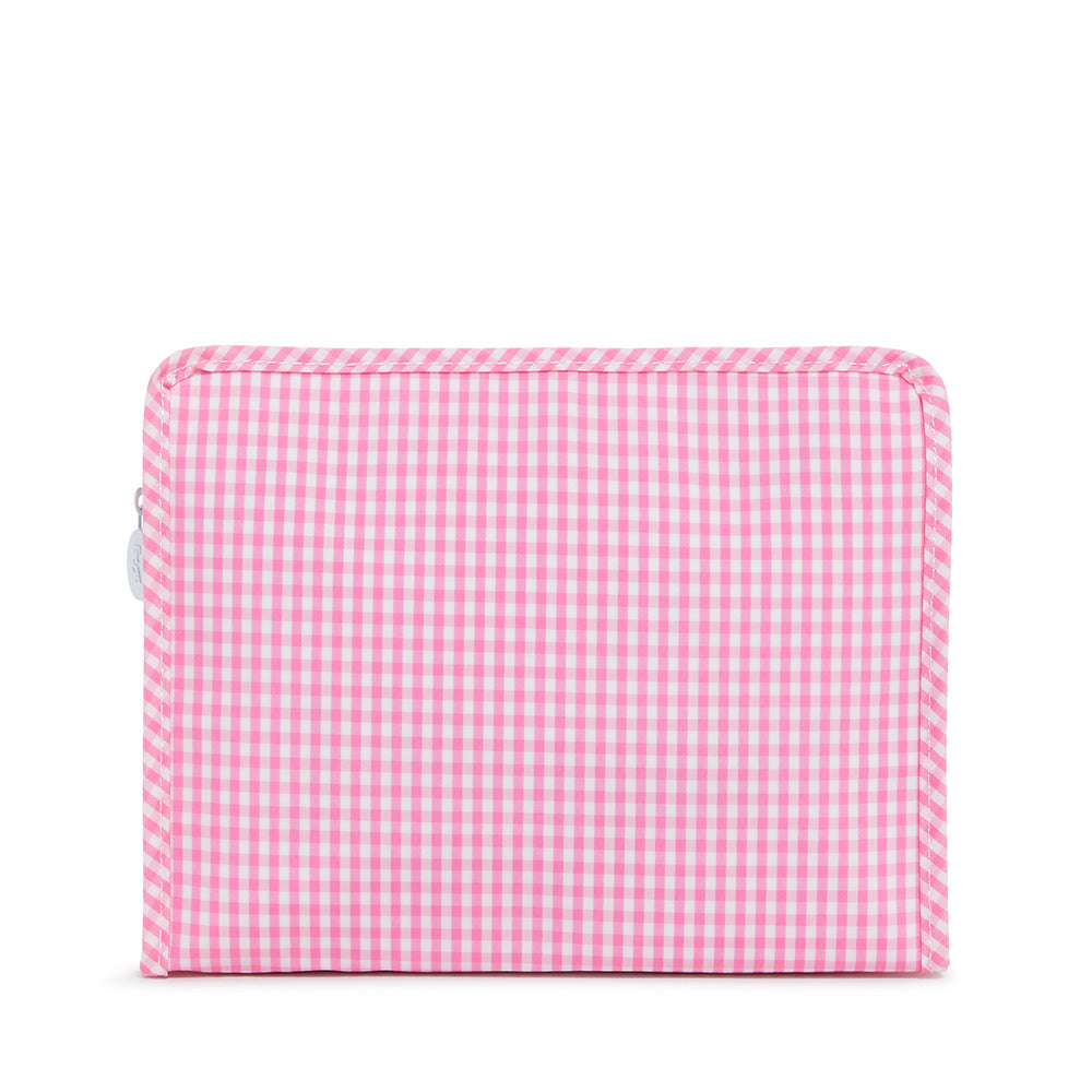 Roadie Large - Gingham Pink