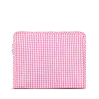 Roadie Large - Gingham Pink