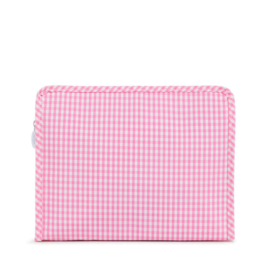 Roadie Large - Gingham Pink