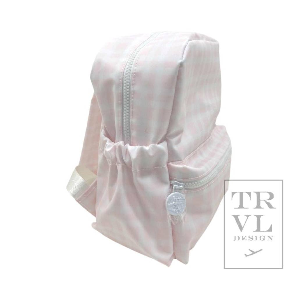 Mini Backer - Pimlico Plaid Pink Backpack
