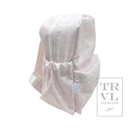 Mini Backer - Pimlico Plaid Pink Backpack
