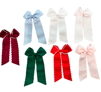 Bows - Med. Grosgrain Moonstitch