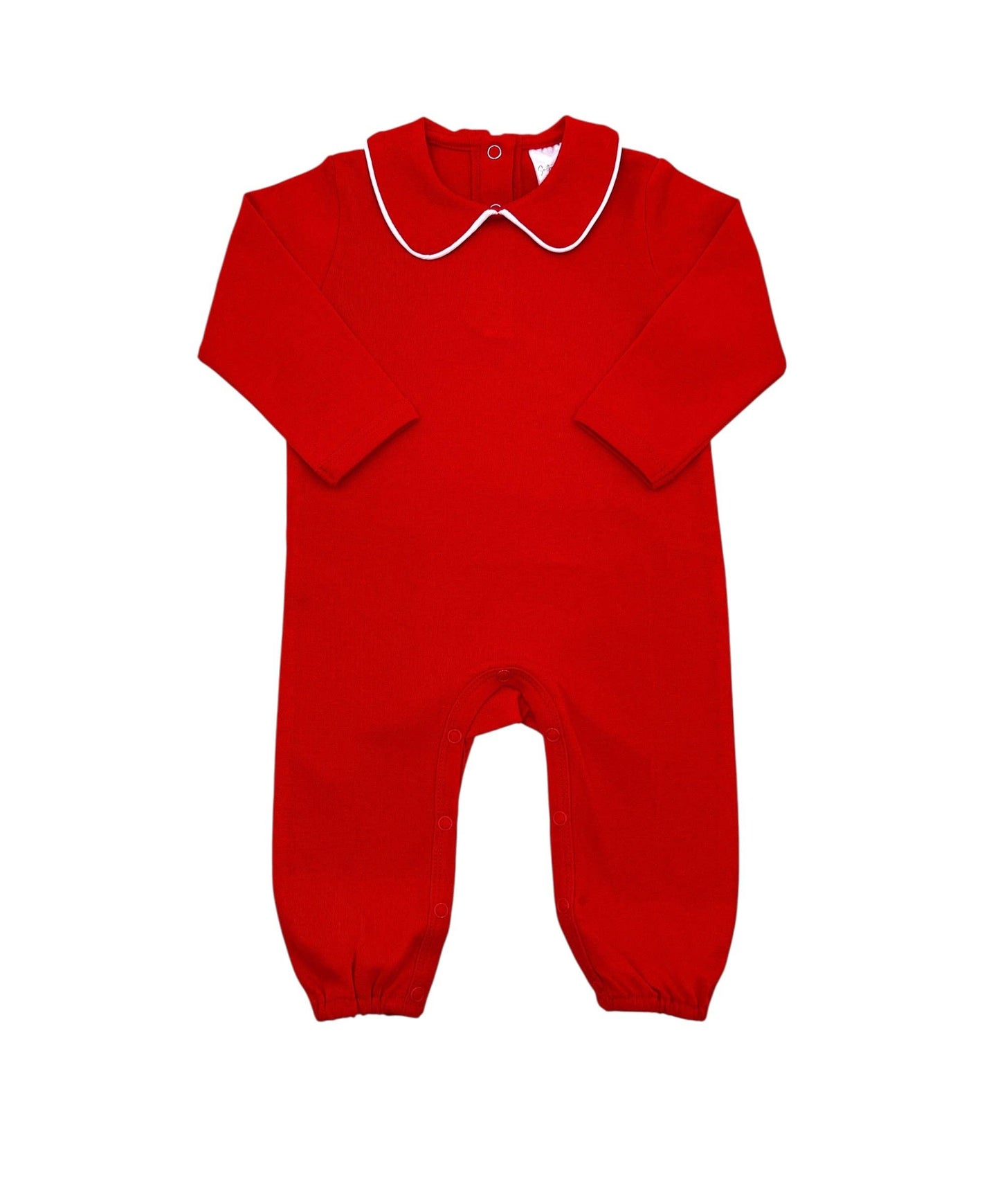 Romper - Piping Collared LS