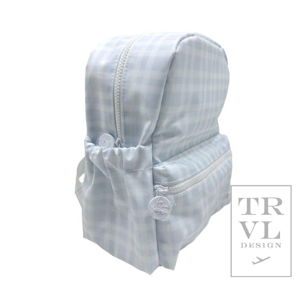 Mini Backer - Pimlico Plaid Blue Backpack